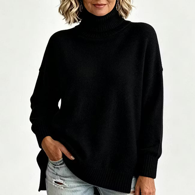Bettina - Lockeres Langarm-Strickshirt