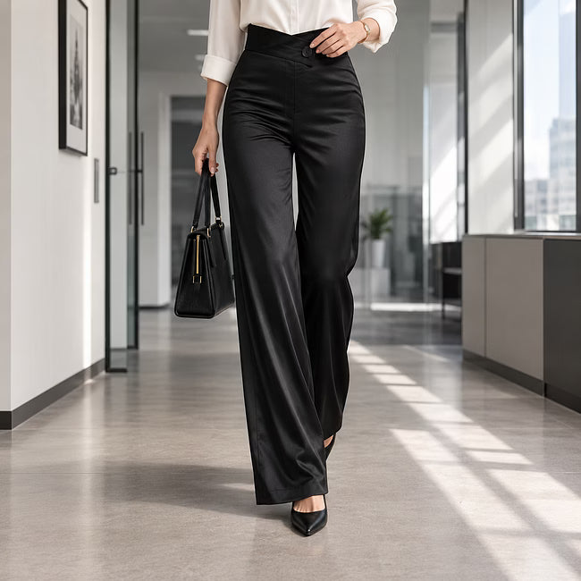 Anouk - Elegante High-Waist-Hose mit weitem Bein