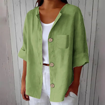 Azelia - Soft-Touch Loose-Fit Summer Shirt