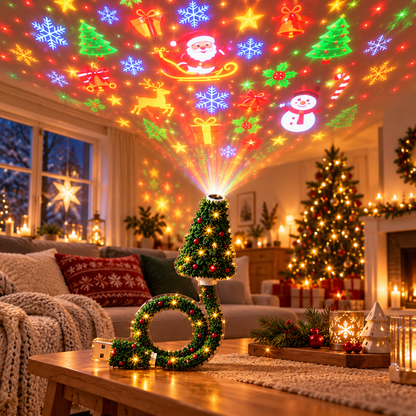 Festelle - LED-Projektionsleuchte für den Christbaum