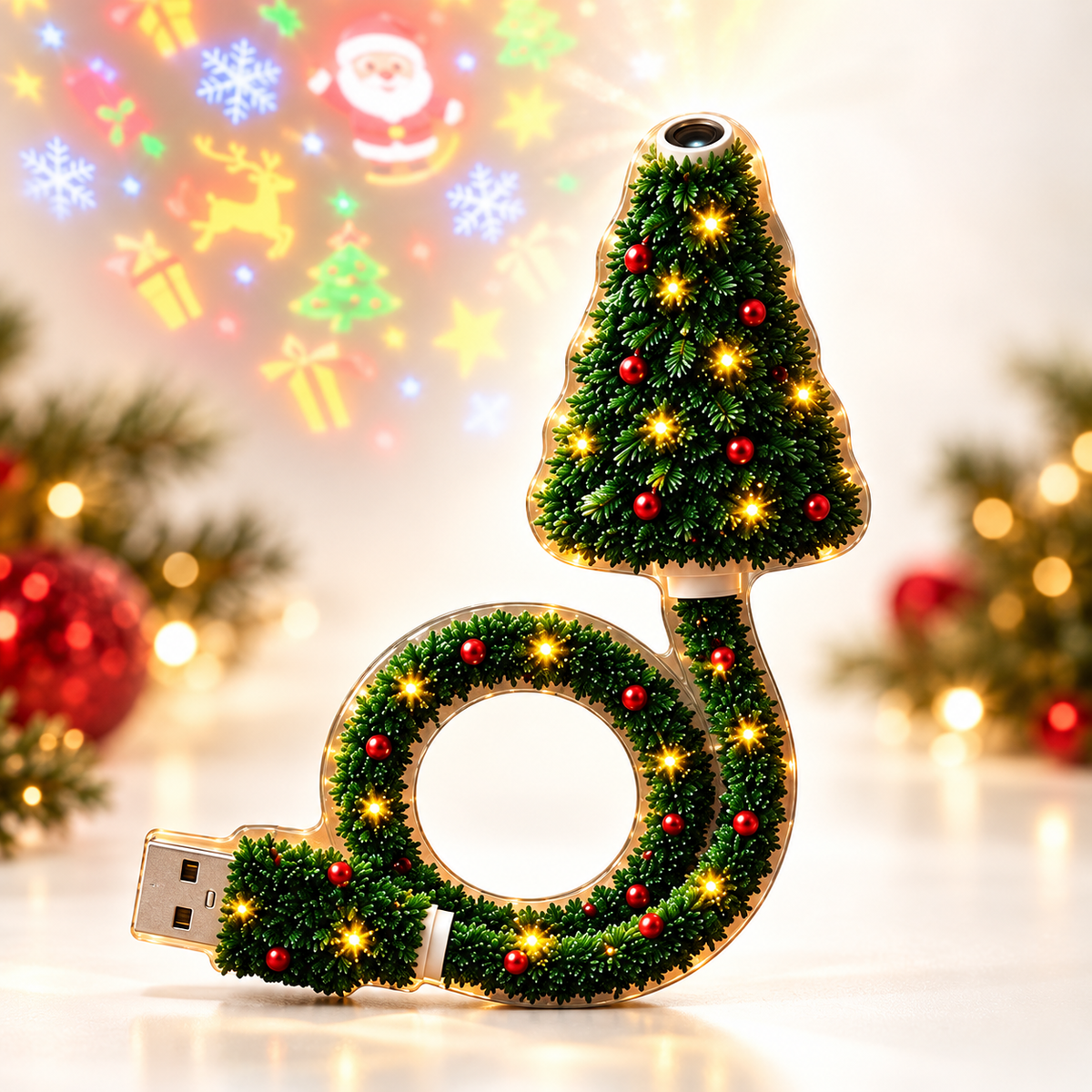 Festelle - LED-Projektionsleuchte für den Christbaum