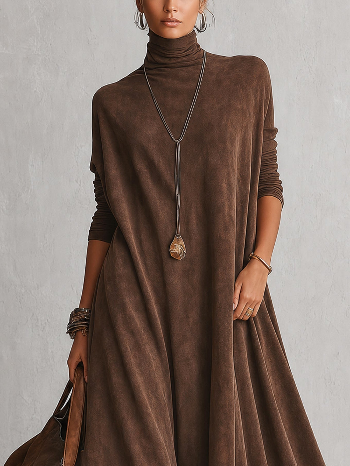 Lavina - A-Linien-Maxikleid mit weicher Haptik