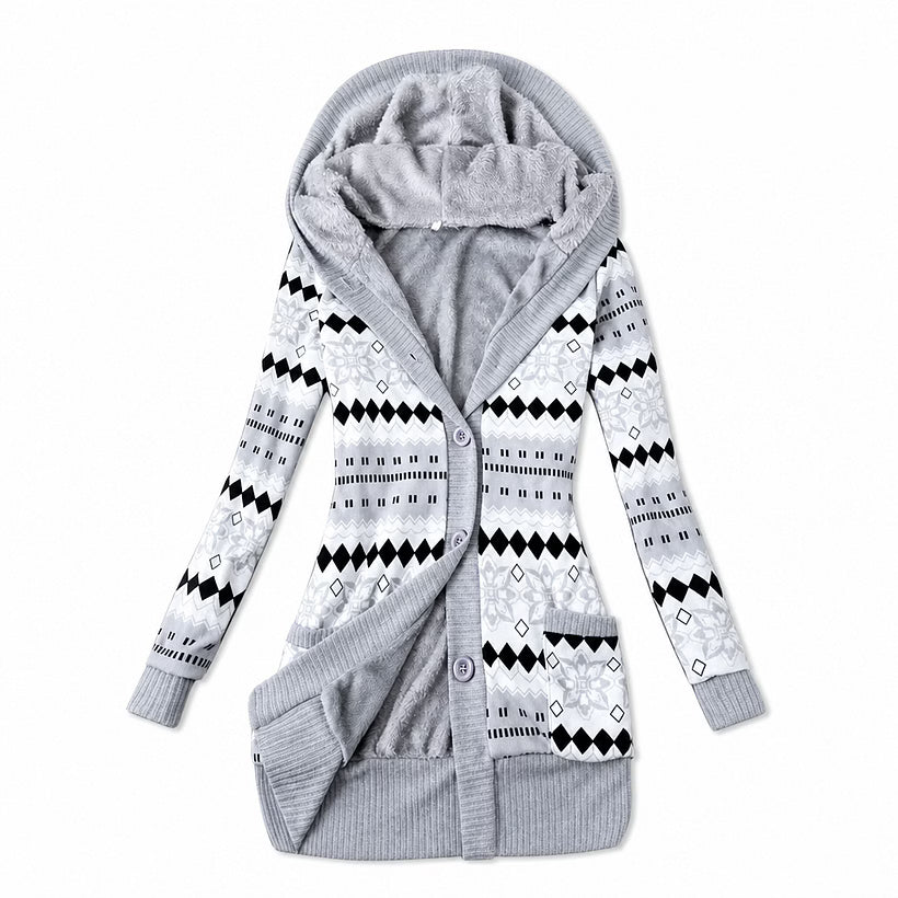 Ines - Wattierte Steppjacke mit Kapuze