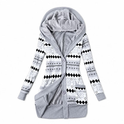 Ines - Wattierte Steppjacke mit Kapuze
