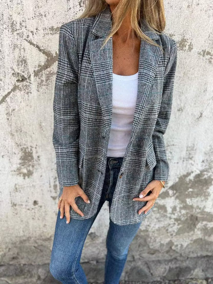 Eira - Taillierter Longblazer mit Seitenschlitzen