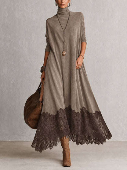 Maelis - Maxikleid mit Samtspitze