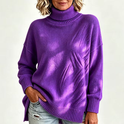 Bettina - Lockeres Langarm-Strickshirt