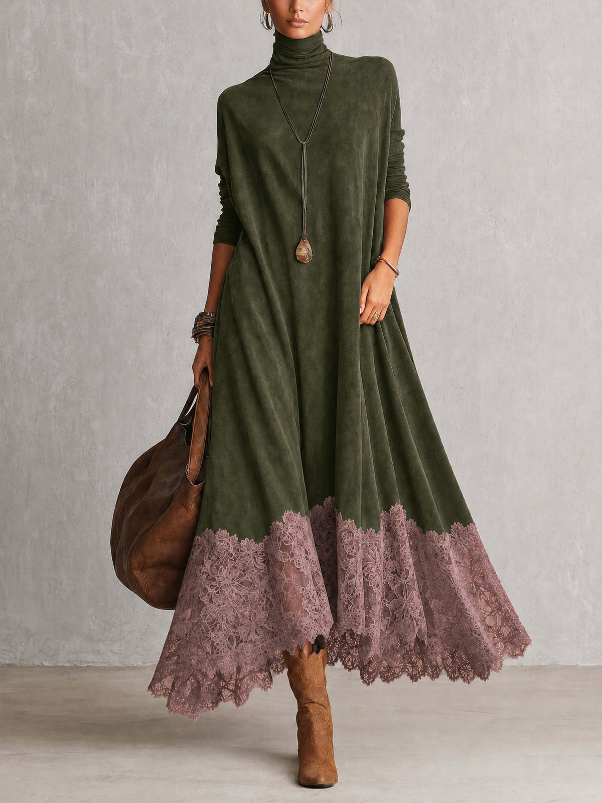 Lavina - A-Linien-Maxikleid mit weicher Haptik