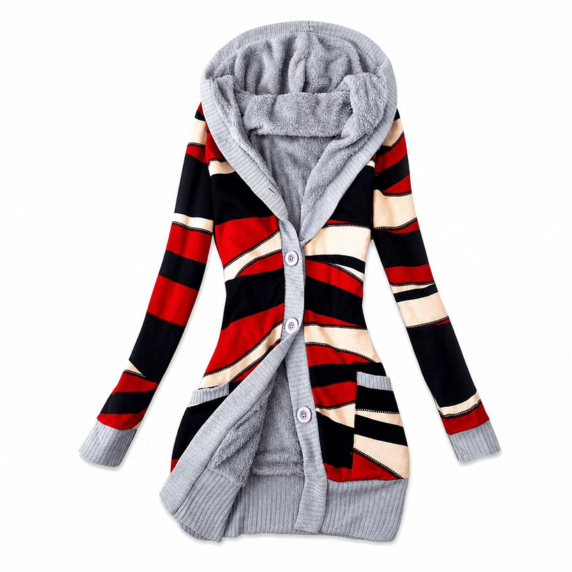 Ines - Wattierte Steppjacke mit Kapuze