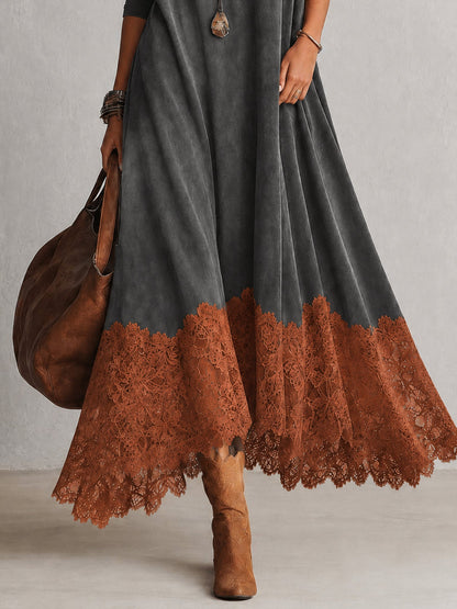 Lavina - A-Linien-Maxikleid mit weicher Haptik