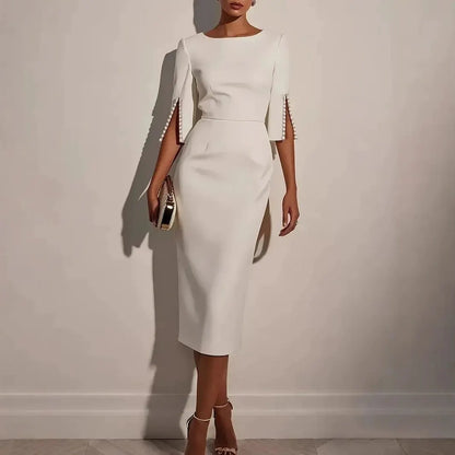 Anneliese - Φόρεμα σε pencil γραμμή με απαλή υφή