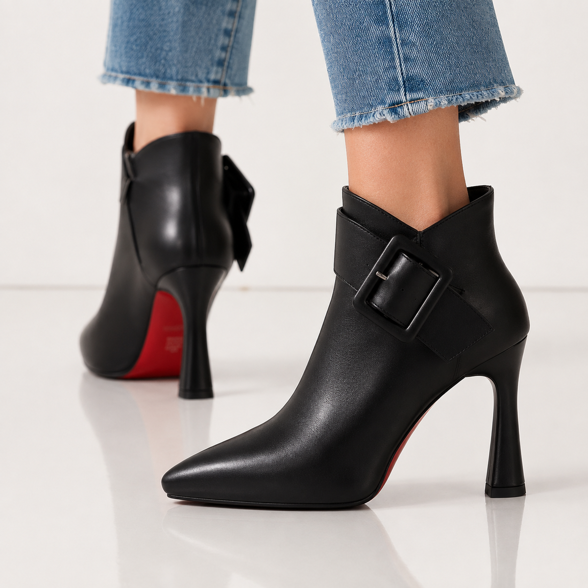 Ζελίνα - skulpturale hohe Stiefeletten