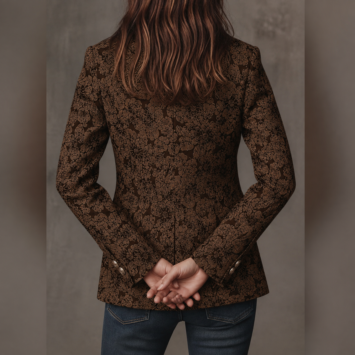 Norelia - taillierter Jacquard-Blazer
