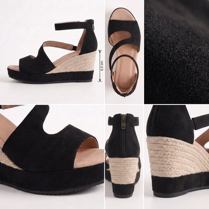 Clarisse - Cushioned Wedge Sandals