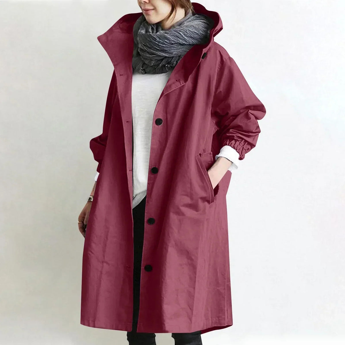 Yelina - Longjacke mit Kapuze