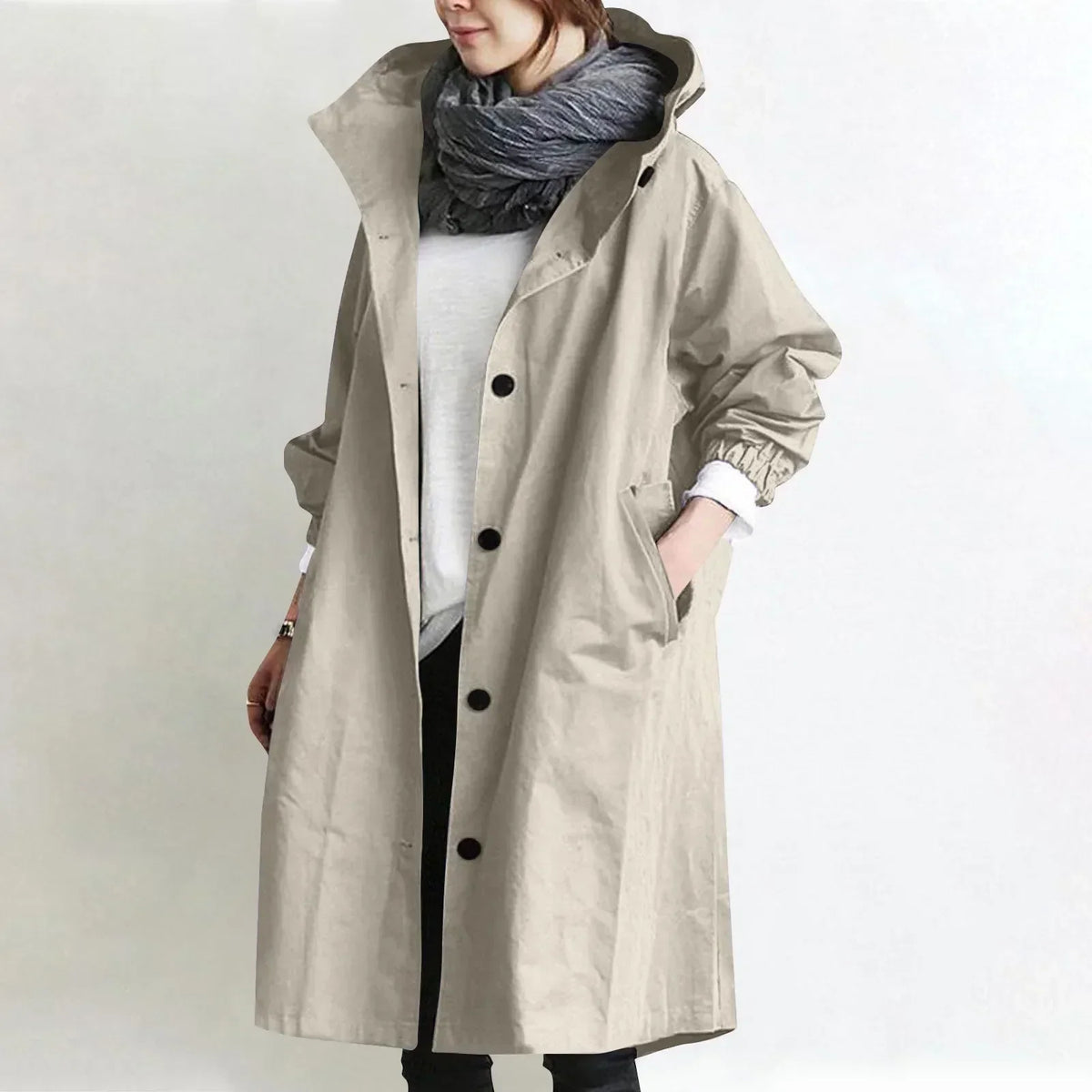Yelina - Longjacke mit Kapuze