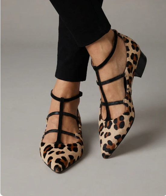 Georgina - Edle Pumps mit Leoprint