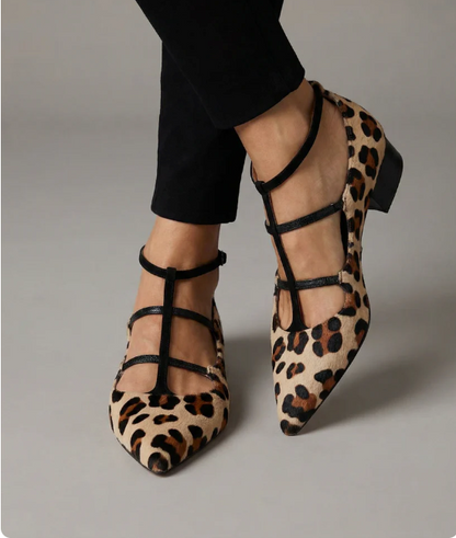 Georgina - Edle Pumps mit Leoprint