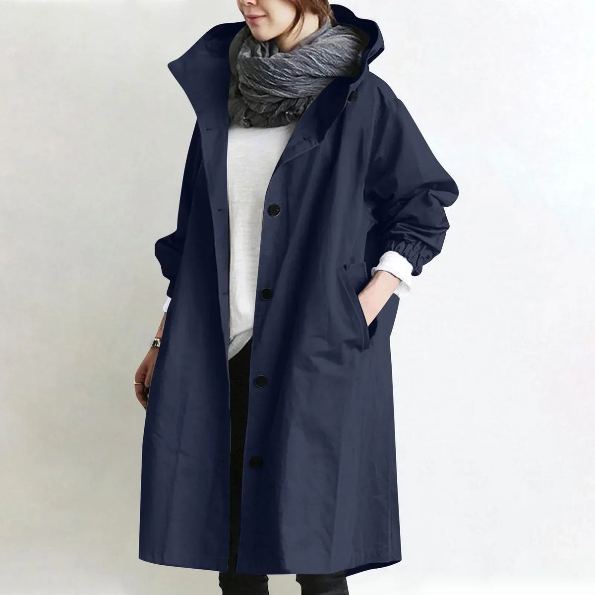 Yelina - Longjacke mit Kapuze