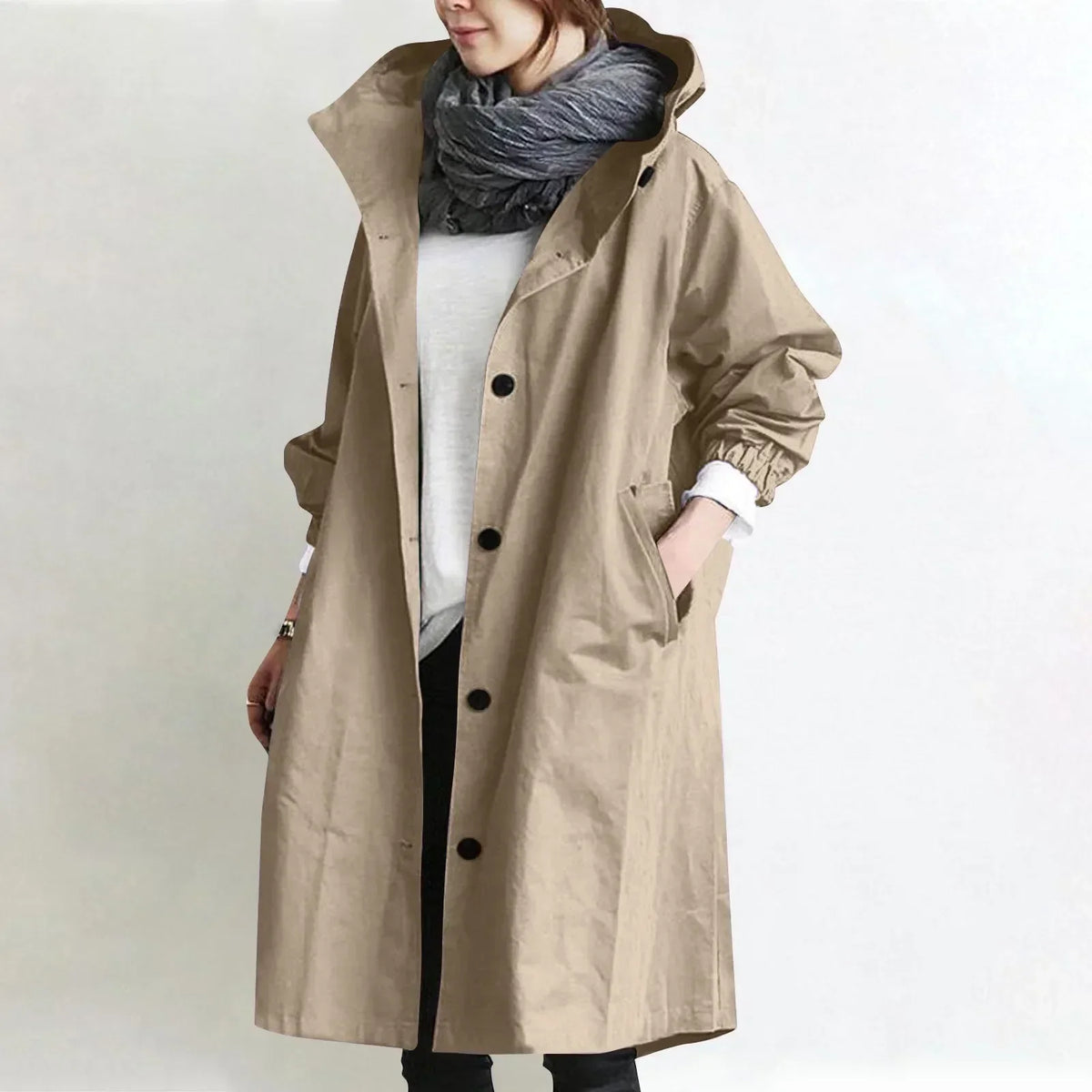 Yelina - Longjacke mit Kapuze