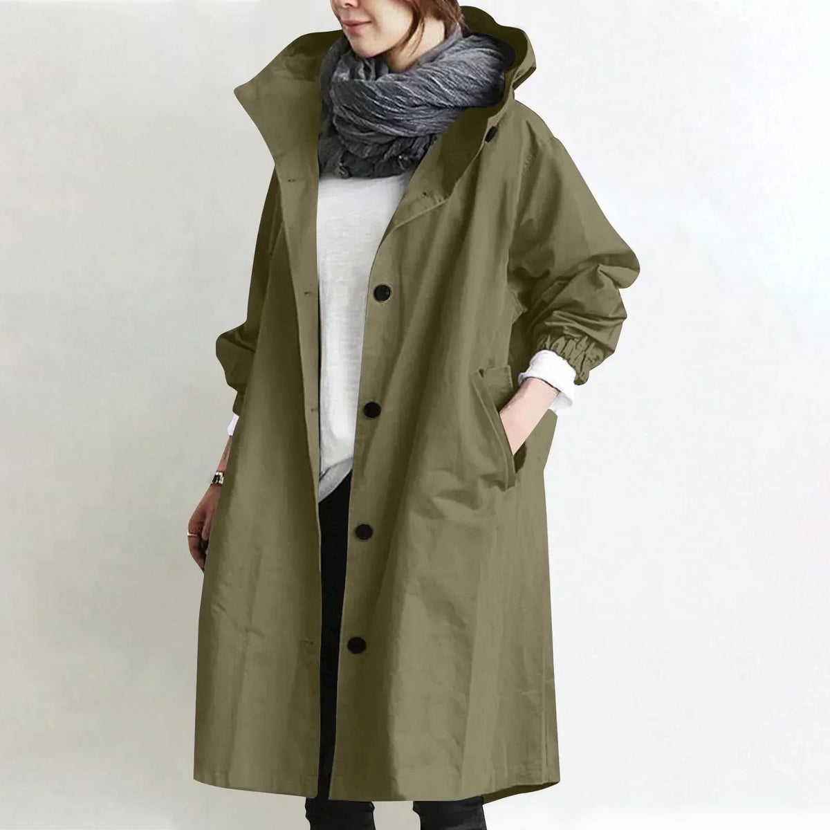 Yelina - Longjacke mit Kapuze