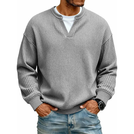 Arwel - Strick-T-Shirt mit Waffelstruktur
