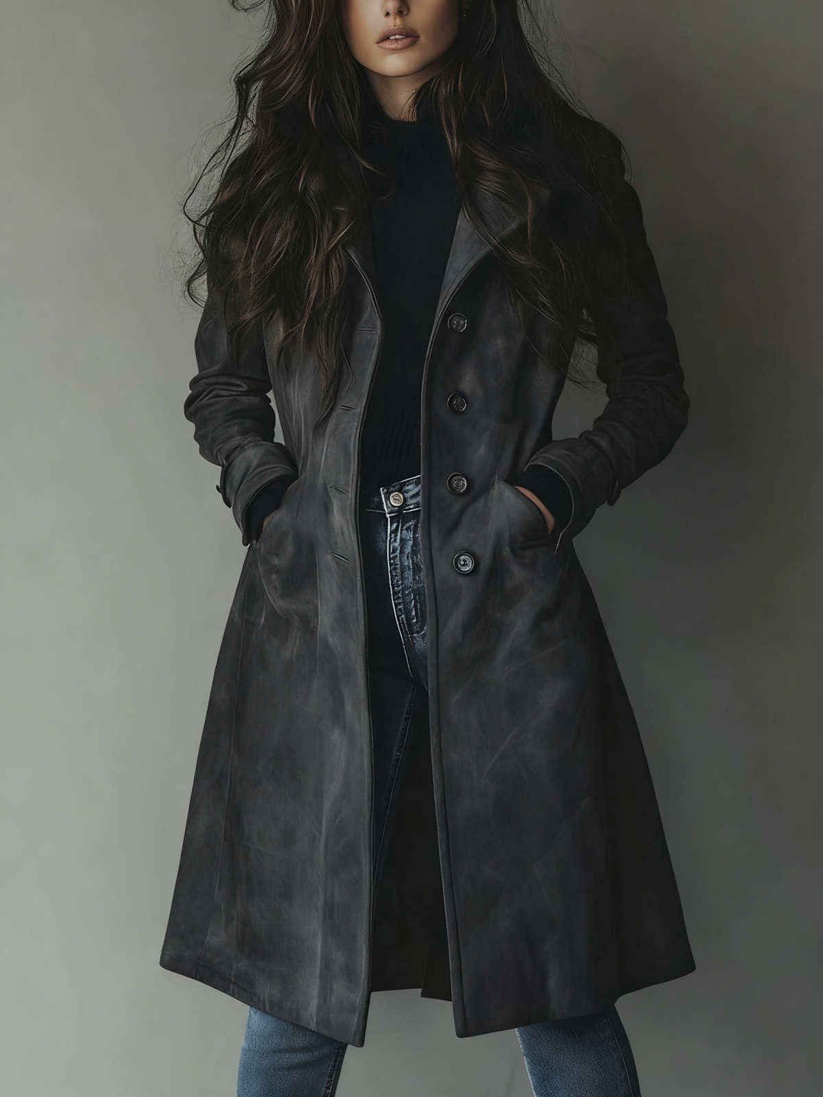 Φερλίνα - Trenchjacke mit weicher Haptik