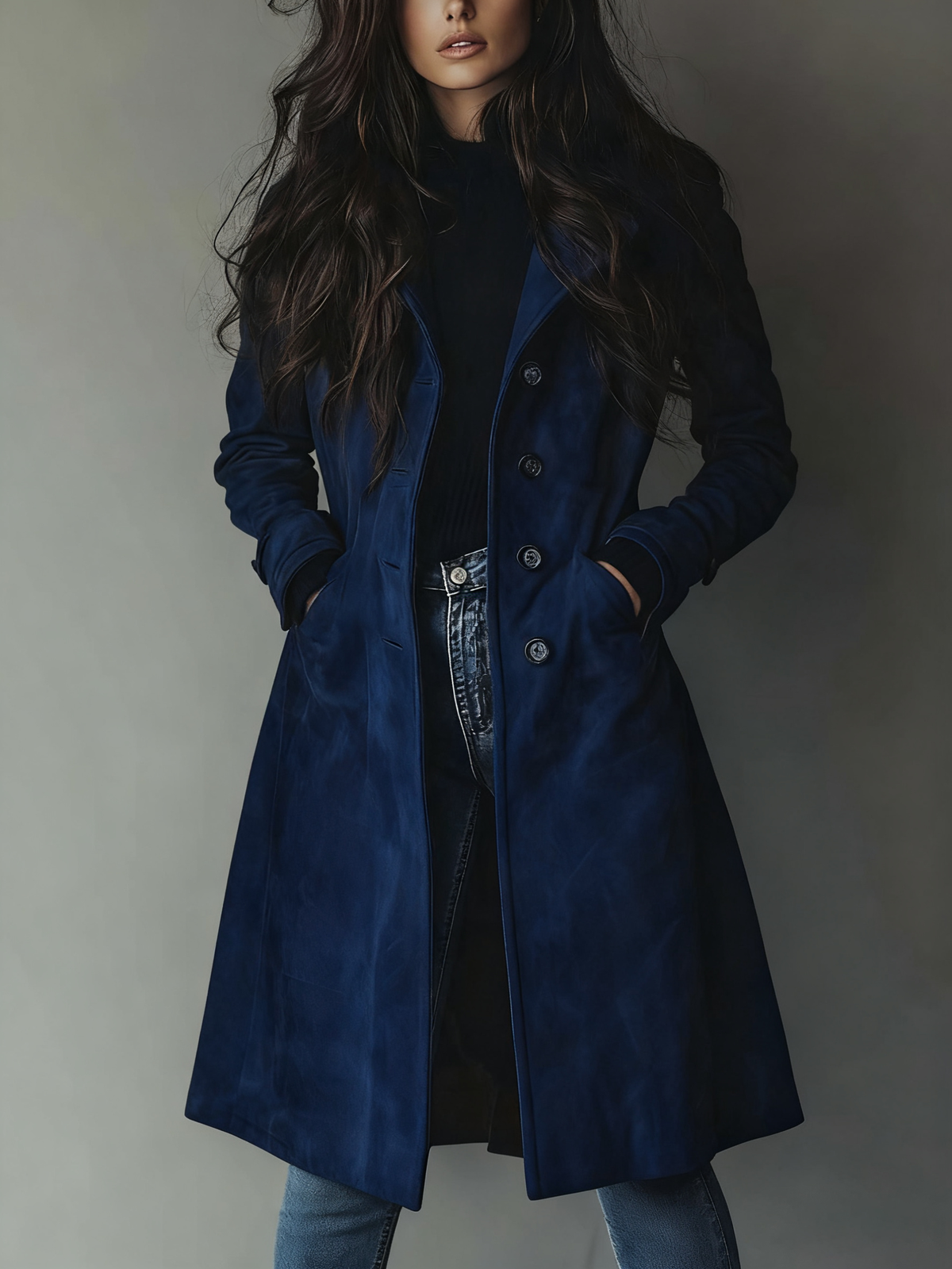 Φερλίνα - Trenchjacke mit weicher Haptik