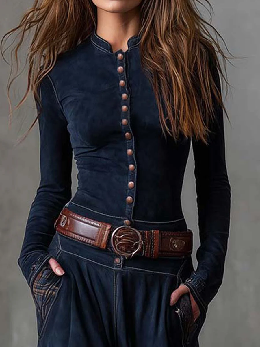 Γατίσιο - Patchwork-Kleid mit weichem Griff