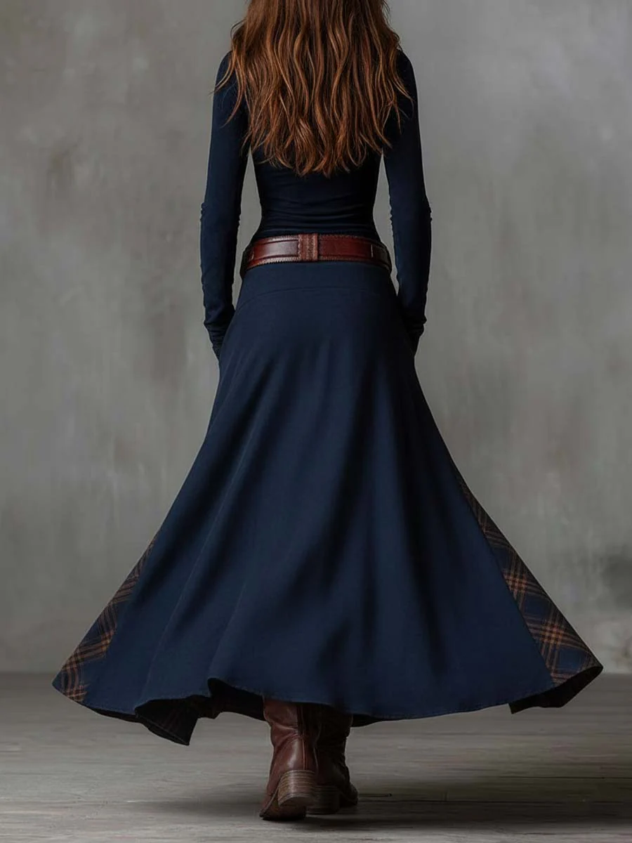 Γατίσιο - Patchwork-Kleid mit weichem Griff
