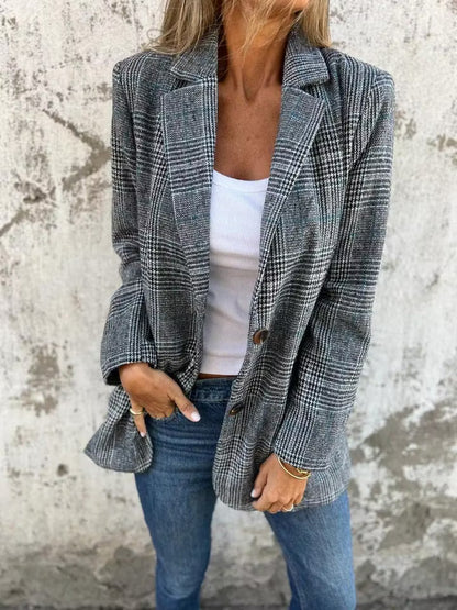 Eira - Taillierter Longblazer mit Seitenschlitzen
