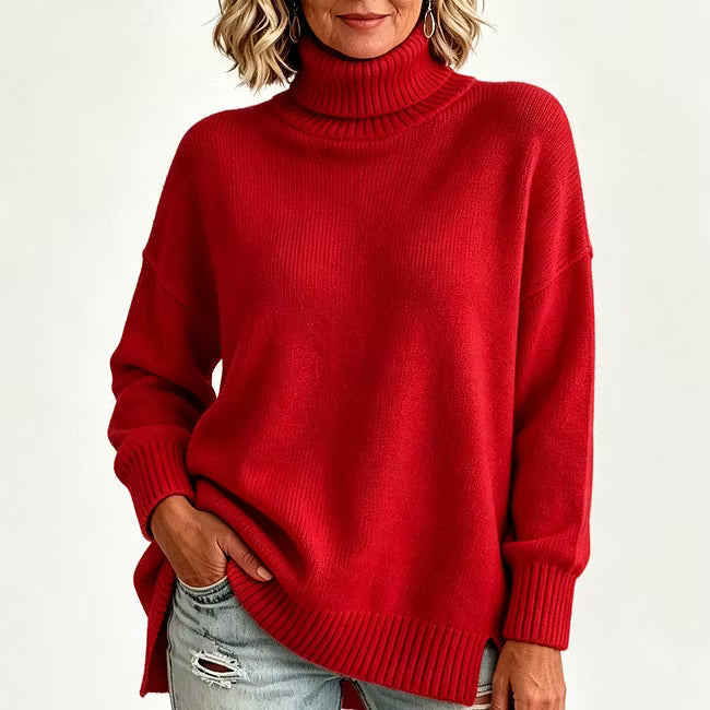 Bettina - Lockeres Langarm-Strickshirt