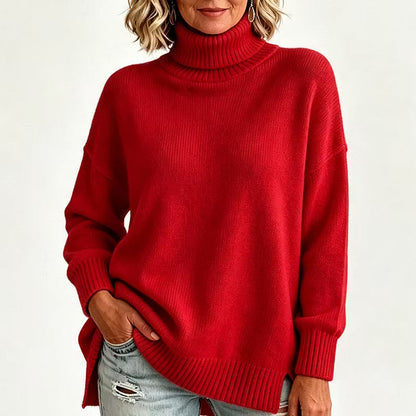 Bettina - Lockeres Langarm-Strickshirt