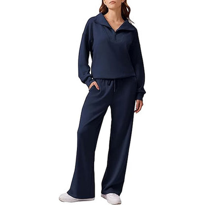 Maud - Lässiger Zweiteiler mit Half-Zip