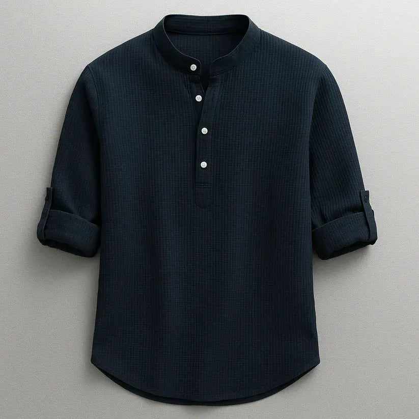 Jarvis - Τζάκετ Henley με υφή