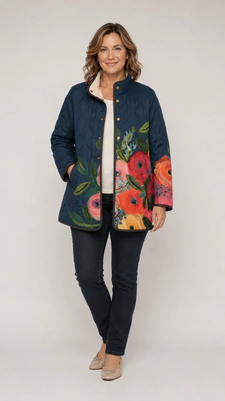 Valeska - Jacke mit weicher Haptik und Decke
