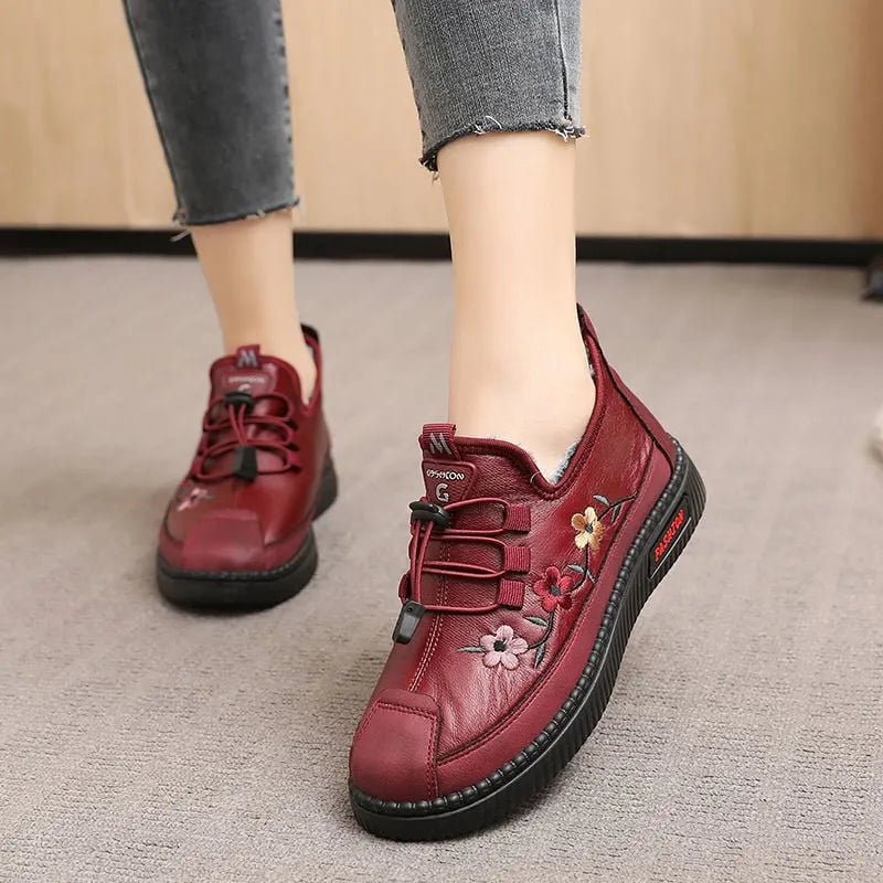 Verisse - Άνετα φλοράλ μποτάκια αστραγάλου