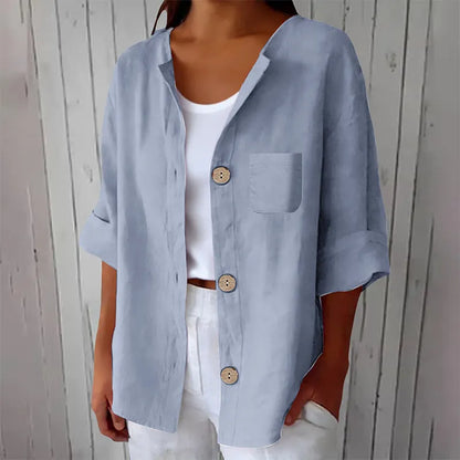Azelia - Soft-Touch Loose-Fit Summer Shirt