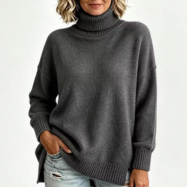 Bettina - Lockeres Langarm-Strickshirt