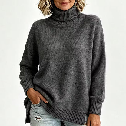 Bettina - Lockeres Langarm-Strickshirt