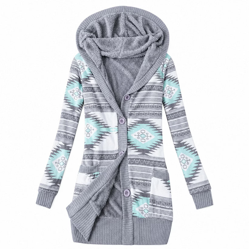 Ines - Wattierte Steppjacke mit Kapuze
