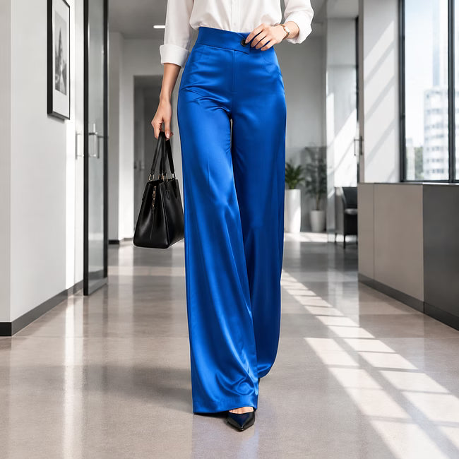 Anouk - Elegante High-Waist-Hose mit weitem Bein