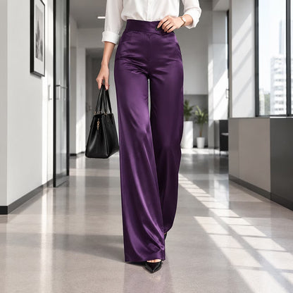 Esmae - Glänzende Wide-Leg-Hose