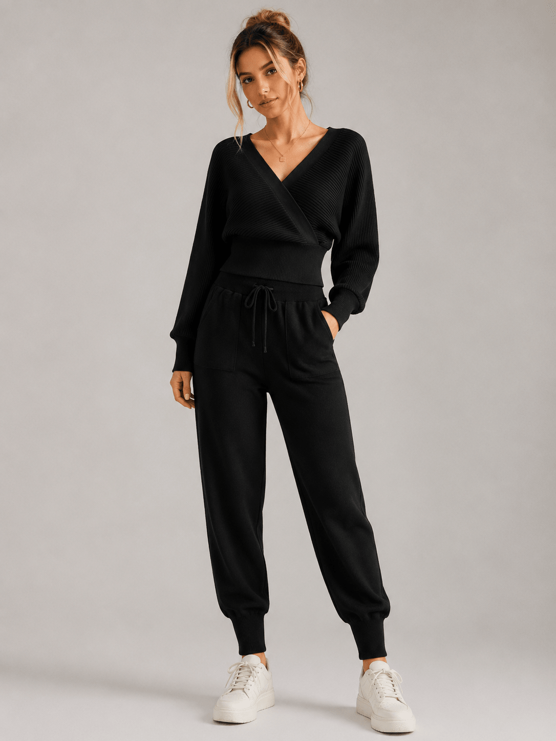 Adelyra - Ριχτό σετ loungewear δύο τεμαχίων