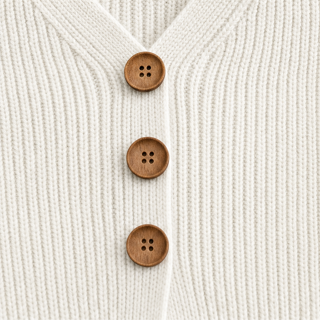 Αννέλι - Strickpullover mit V-Ausschnitt und weicher Haptik