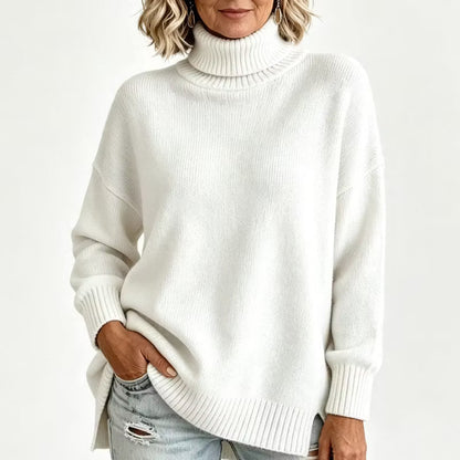 Bettina - Lockeres Langarm-Strickshirt