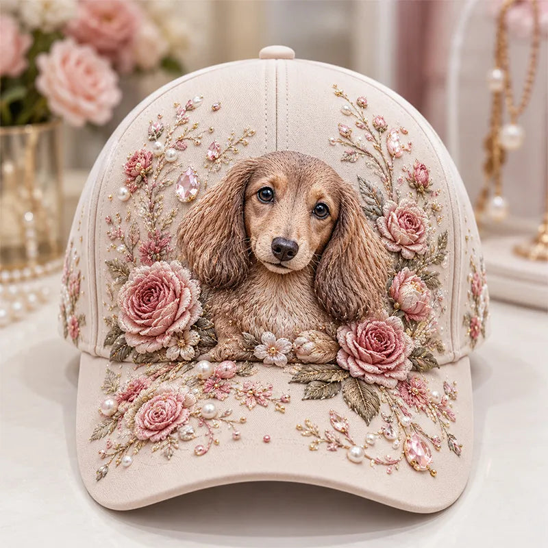 Arlena - Floral Horse Accent Cap