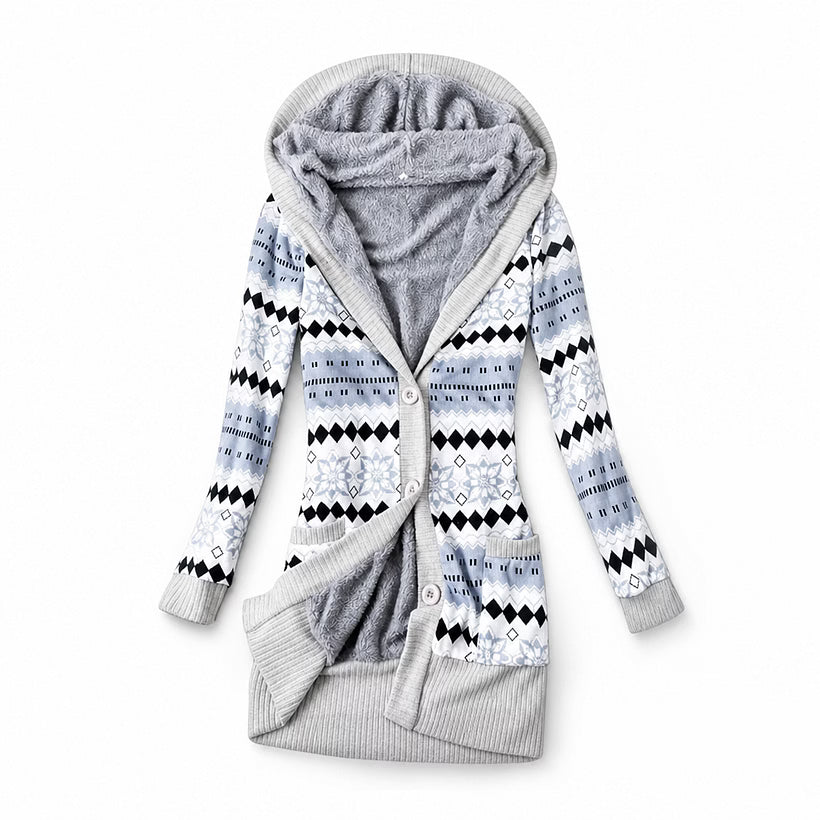 Ines - Wattierte Steppjacke mit Kapuze