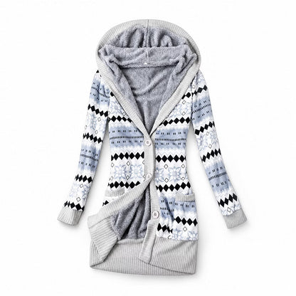 Ines - Wattierte Steppjacke mit Kapuze