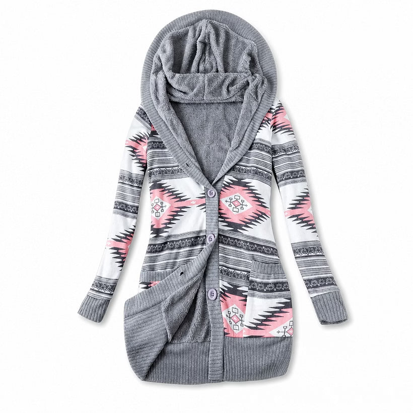 Ines - Wattierte Steppjacke mit Kapuze